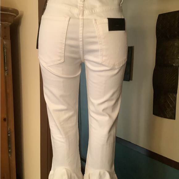 Citizens of Humanity Drew Fray White Cropped Jeans 26 (28x27) - Picture 4 of 6